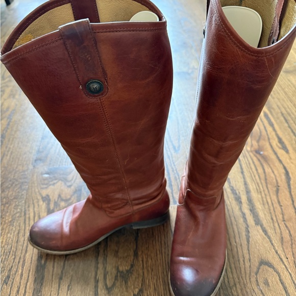 FRYE Melissa button extended calf Knee-High Boots - Picture 2 of 7